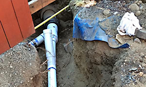 our team does trenchless sewer repairs